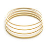 Gold Hammered Bangle Set