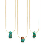 Natural Turquoise Pendant Necklace