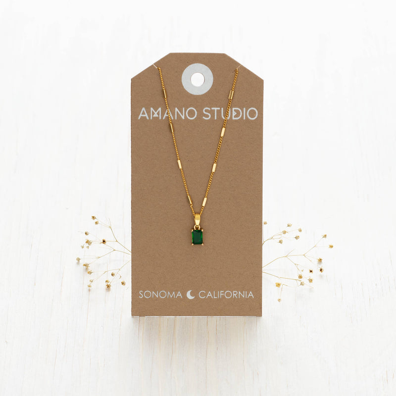 Emerald Holiday Necklace