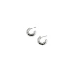 Silver Bubble Mini Hoops