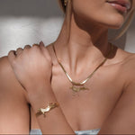 PANTHER CUFF: Vermeil (2 microns)