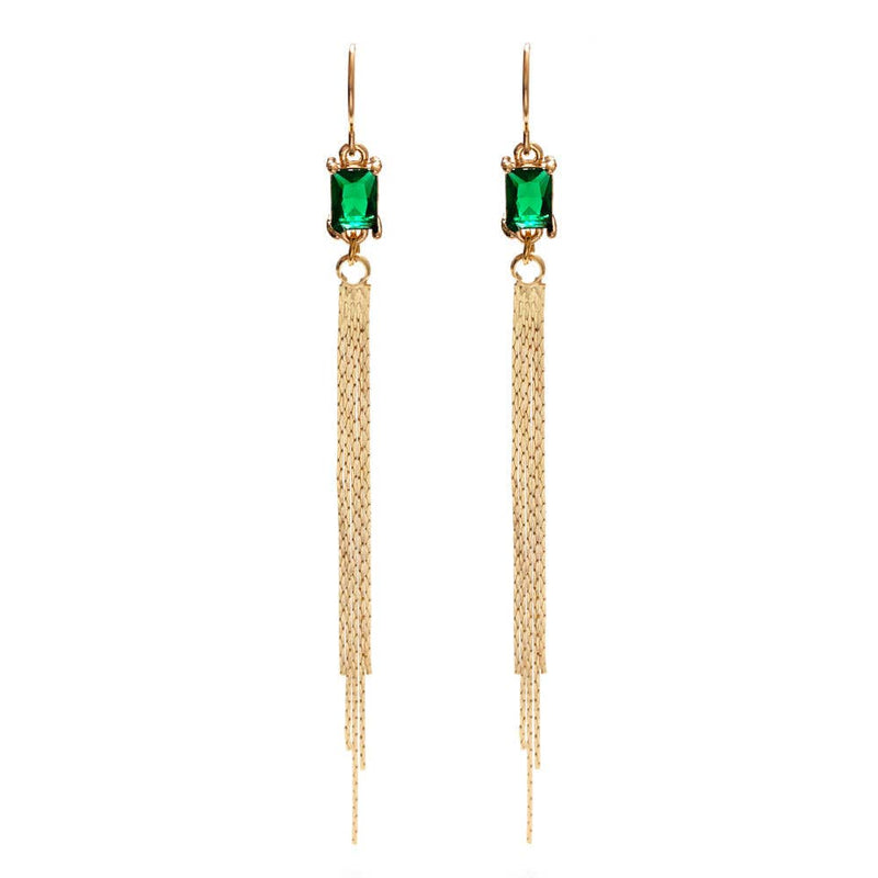 Emerald Duster Earrings