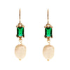 Emerald Pearl Earrings