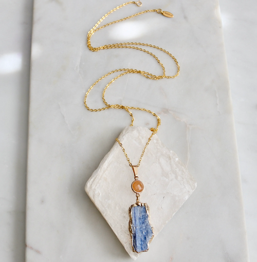 Kyanite Slice Necklace